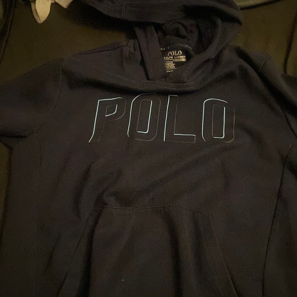 Boys Polo hoodie size large no stains or holes